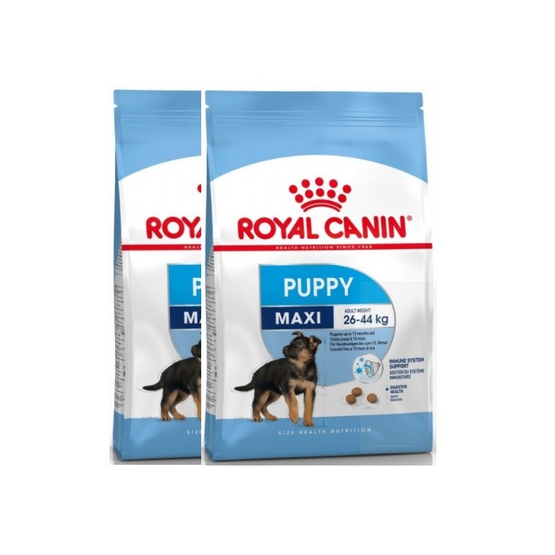 ROYAL CANIN MAXI PUPPY KG.15 **acquisto minimo 2 sacchi*prezzo riferito alla singola confezione*