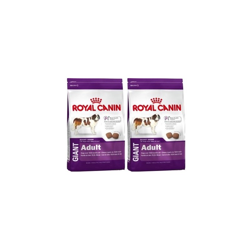 ROYAL CANIN GIANT ADULT 28 KG.15 *acquisto minimo 2 sacchi*prezzo riferito alla singola confezione*