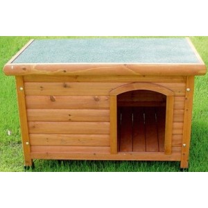 CANILE LEGNO TETTO PARI S-M TRIXIE