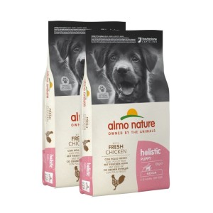 ALMO NATURE HOLISTIC CROQUETTES CANE PUPPY MEDIUM POLLO E RISO 12Kg *acquisto minimo 2 sacchi*prezzo riferito alla singola confe