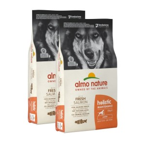 ALMO NATURE HOLISTIC CROQUETTES CANE ADULTO LARGE GUSTO SALMONE E RISO 12Kg *acquisto minimo 2 sacchi*prezzo riferito alla singo