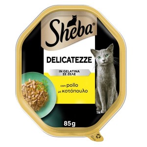 SHEBA VASCHETTA GR.85 delicatezze in gelatina con POLLO 