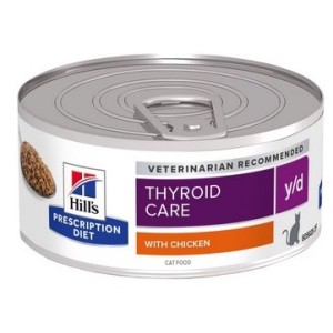 HILL'S PRESCRIPTION DIET Y/D ALIMENTO PER GATTI CON POLLO  GR.156