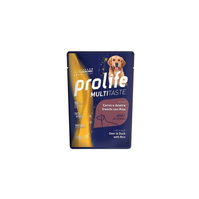 PROLIFE BUSTA GR.300 CERVO ANATRA RISO ANANAS