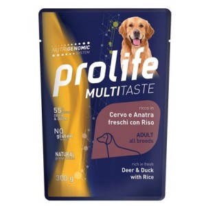 PROLIFE BUSTA GR.300 CERVO ANATRA RISO ANANAS