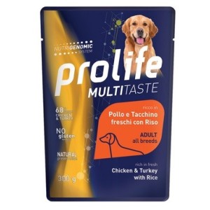 PROLIFE BUSTA GR.300 POLLO TACCHINO RISO 