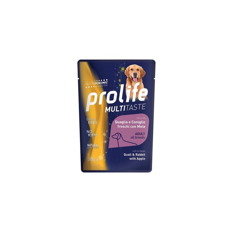 PROLIFE BUSTA GR.300 QUAGLIA CONIGLIO MELA