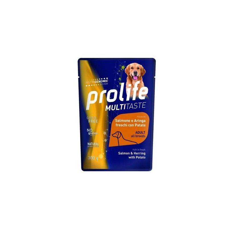 PROLIFE BUSTA GR.300 SALMONE ARINGA PATATE 