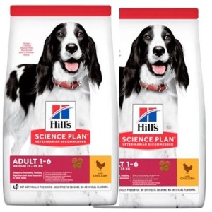 HILL'S SP ADULT MEDIUM POLLO KG.12 *acquisto minimo 2 sacchi*prezzo riferito alla singola confezione*
