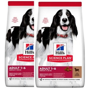 HILL'S SP ADULT MEDIUM LAMB&RICE KG.12 *acquisto minimo 2 sacchi*prezzo riferito alla singola confezione*