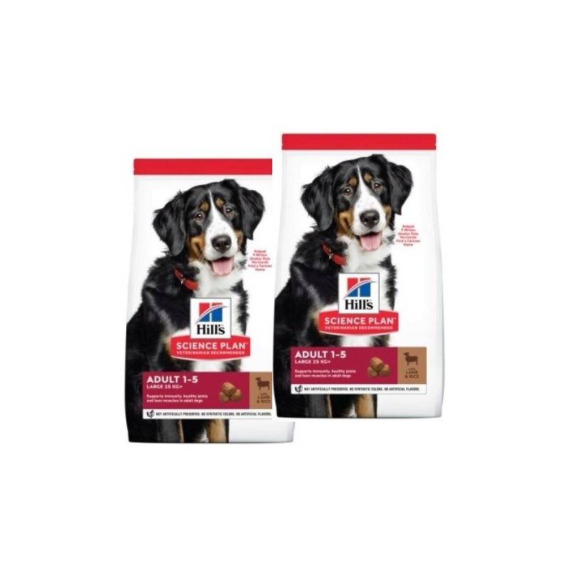 HILL'S SP ADULT  LAMB&RICE LARGE KG.12 *acquisto minimo 2 sacchi*prezzo riferito alla singola confezione*