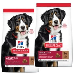 HILL'S SP ADULT  LAMB&RICE LARGE KG.12 *acquisto minimo 2 sacchi*prezzo riferito alla singola confezione*