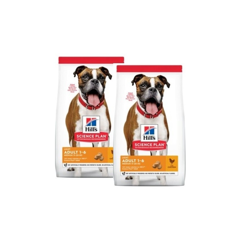 HILL'S SP LIGHT MEDIUM KG.12 CANE x 2*prezzo riferito alla singola confezione*