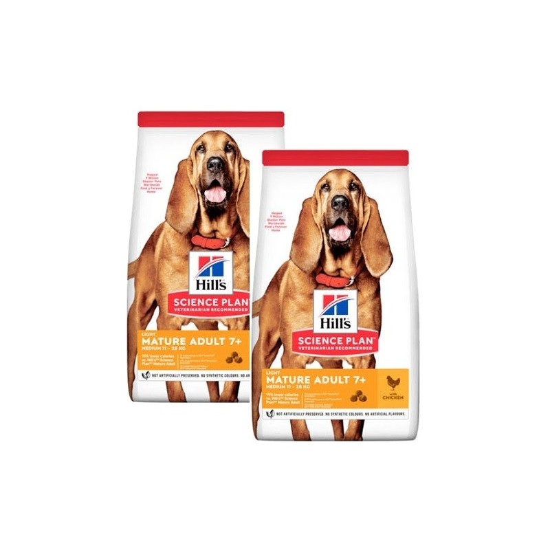 HILL'S SP MATURE LIGHT KG.12 CANE *acquisto minimo 2 sacchi*prezzo riferito alla singola confezione*