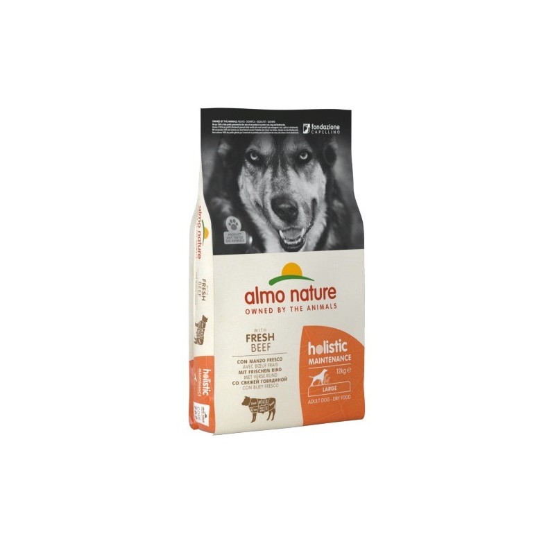 ALMO NATURE HOLISTIC CROQUETTES CANE ADULTO LARGE GUSTO MANZO E RISO 12Kg 