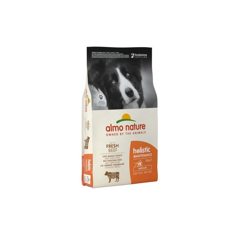 ALMO NATURE HOLISTIC CROQUETTES CANE ADULTO MEDIUM GUSTO MANZO 12Kg