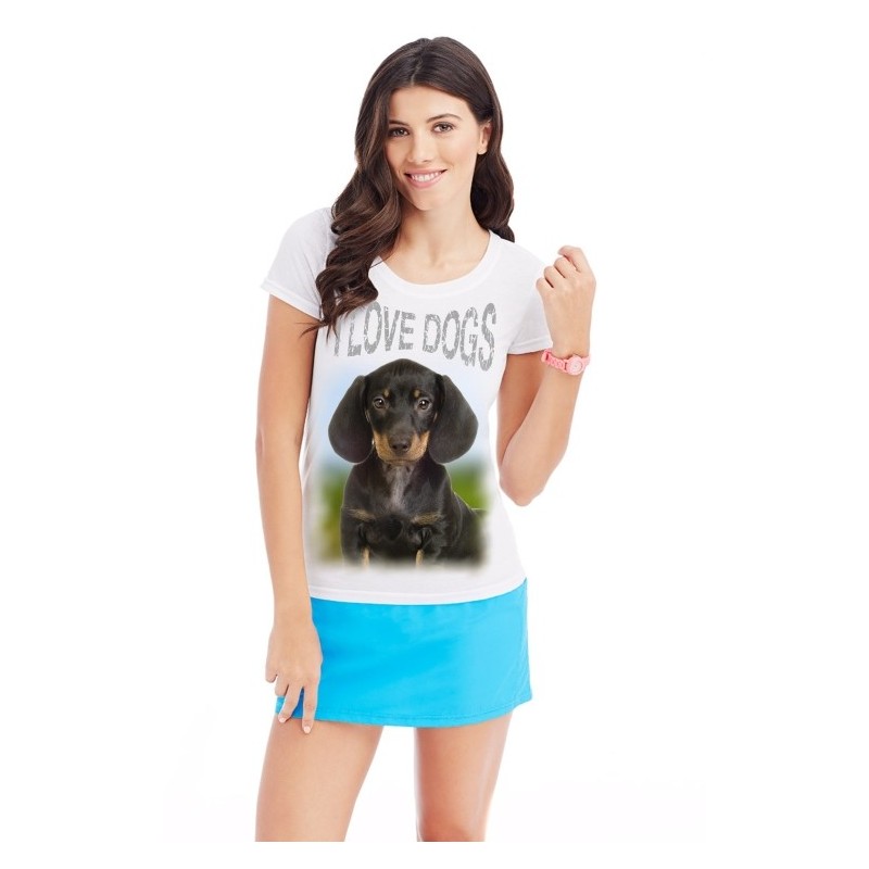 T-SHIRT DONNA BASSOTTO