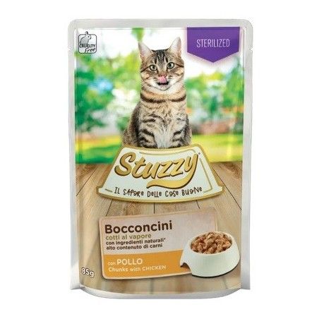 STUZZY CAT BUSTA GR.85 BOCCONCINI STERELIZED POLLO