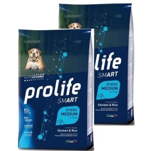 PROLIFE..DOG PUPPY MEDIUM 10KG *acquisto minimo 2 sacchi*prezzo riferito alla singola confezione*