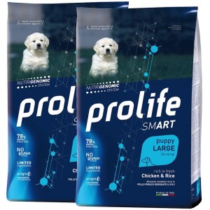 PROLIFE..DOG PUPPY LARGE 10KG **acquisto minimo 2 sacchi*prezzo riferito alla singola confezione*