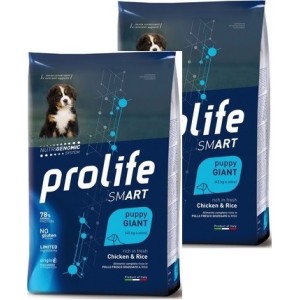 PROLIFE..DOG PUPPY GIANT 10KG **acquisto minimo 2 sacchi*prezzo riferito alla singola confezione*