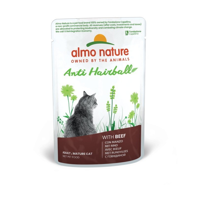 ALMO.NATURE BUSTA GR.70 ANTI HAIRBALL MANZO