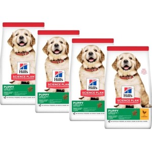 HILL'S SCIENCE PLAN LARGE BREED PUPPY ALIMENTO CON POLLO KG.12 *** PROMO 4 SACCHI****