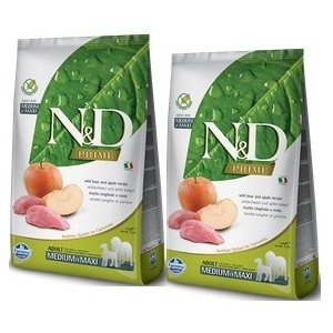 FARMINA N&D PRIME ADULT MEDIUM/ MAXI CINGHIALE E MELA KG.12**acquisto minimo 2sacchi*prezzo riferito alla singola confezione*