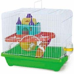 Gabbia Per Criceto BPS Con Accessori - Casa, Ruota, Mangiatoia, 27x20x33cm - Foto 8