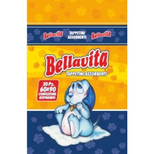 BELLAVITA TAPPETINI ASSORBENTI CM.60X90 CONFEZIONE RISPARMIO 50 PEZZI CON ADESIVI 