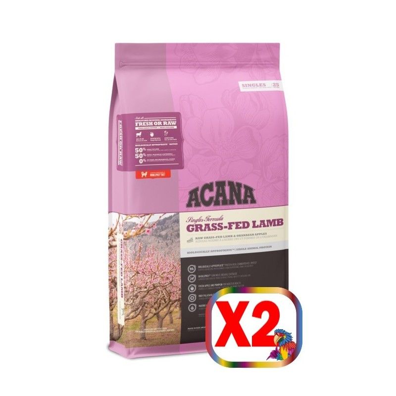ACANA GRASS-FED LAMB AGNELLO E MELA KG.11,4  *acquisto minimo 2pz*