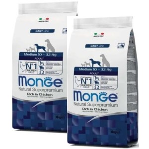MONGE MEDIUM ADULT KG.12 **acquisto minimo 2 sacchi*prezzo riferito alla singola confezione*