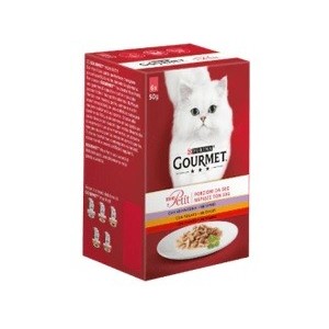 GOURMET MON PETIT 6X50 GR SELVAGGINA FEGATO MANZO 