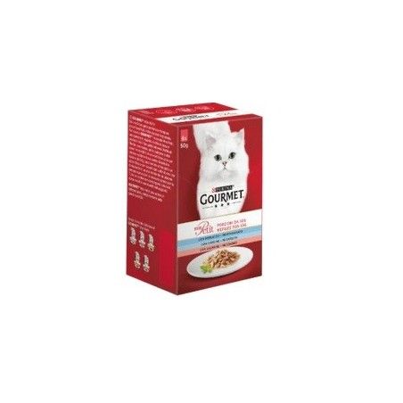 GOURMET MON PETIT 6X50 GR MERLUZZO SARDINE SALMONE 