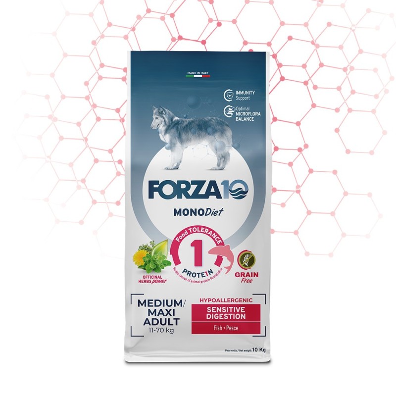 FORZA 10 MONODIET MEDIUM MAXI SENSITIVE DIGESTION 10KG