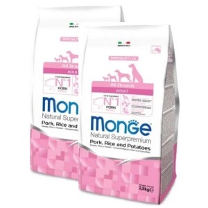 MONGE ALL BREEDS ADULT MAIALE RISO PATATE KG.12 **acquisto minimo 2 sacchi*prezzo riferito alla singola confezione*