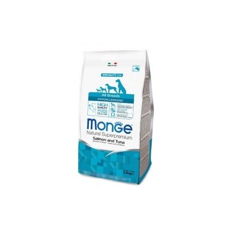 MONGE ALL BREEDS HYPOALLERGENIC SALMONE TONNO KG.2,5 