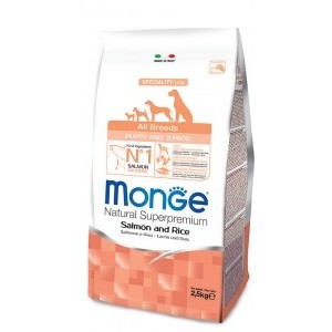 MONGE ALL BREEDS PUPPY SALMONE E RISO GR.800