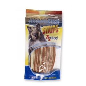ANTOS STRIPS CHICKEN&FISH GR.100