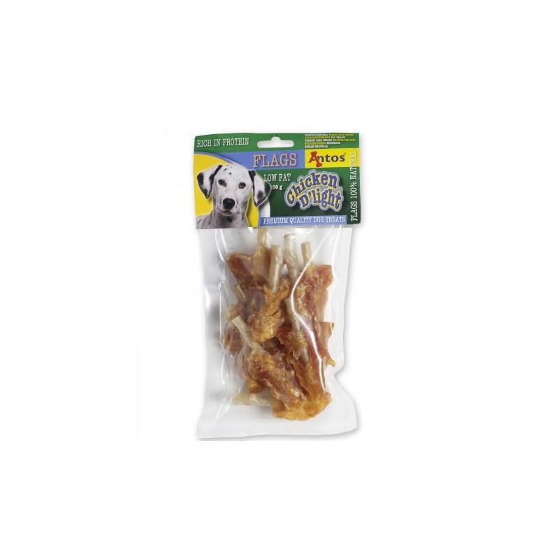 ANTOS SNACK CHICKEN D'LIGHT FLAGS GR.100 