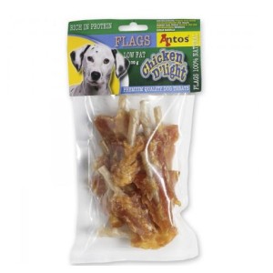 ANTOS SNACK CHICKEN D'LIGHT FLAGS GR.100 
