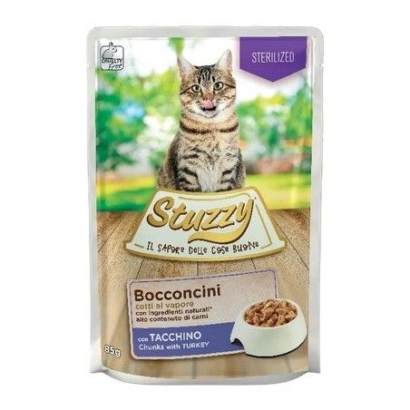 STUZZY CAT BUSTA GR.85 BOCCONCINI STERILIZED TACCHINO