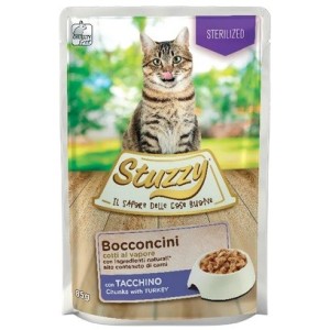 STUZZY CAT BUSTA GR.85 BOCCONCINI STERILIZED TACCHINO