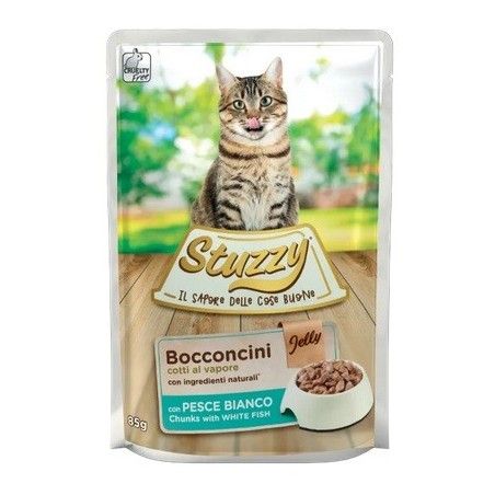 STUZZY CAT BUSTA GR.85 BOCCONCINI JELLY PESCE BIANCO 