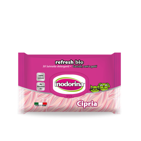 INODORINA SALVIETTE BIODEGRADABILI CIPRIA 30 PEZZI  