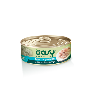 OASY CAT 150GR TONNO GAMBERETTI 