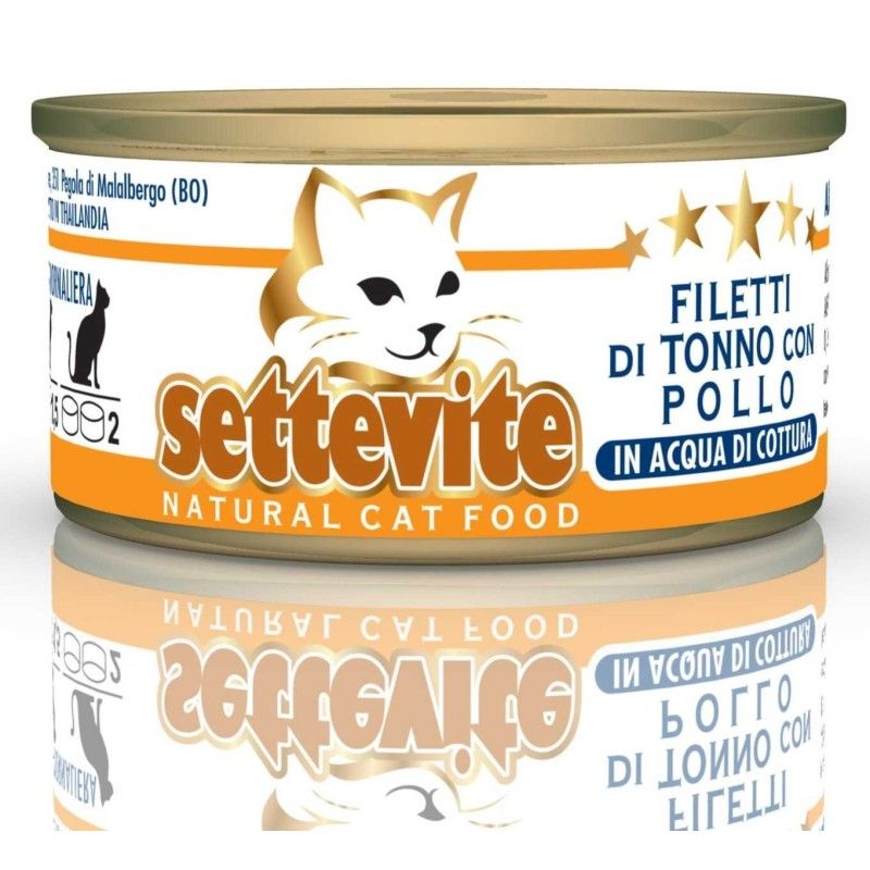 SETTEVITE FILETTI DI TONNO CON POLLO 70 gr
