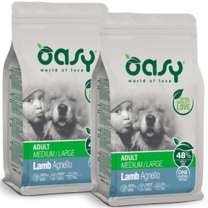 OASY DOG ADULT M/L AGNELLO MONOPROTEICO KG.12 **acquisto minimo 2 sacchi*prezzo riferito alla singola confezione*