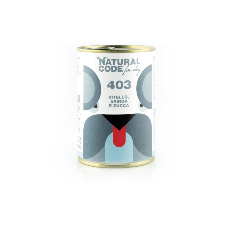 NATURAL CODE GR.400 VITELLO ARINGA ZUCCA-403-