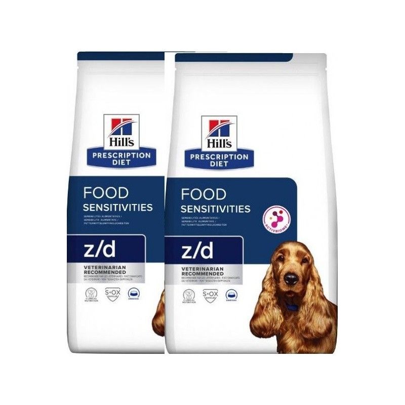 .HILL'S. PRESCRIPTION DIET Z/D CROCCHETTE PER CANI PER LE SENSIBILITÀ ALIMENTARI KG.10 **acquisto minimo 2 sacchi*prezzo riferit